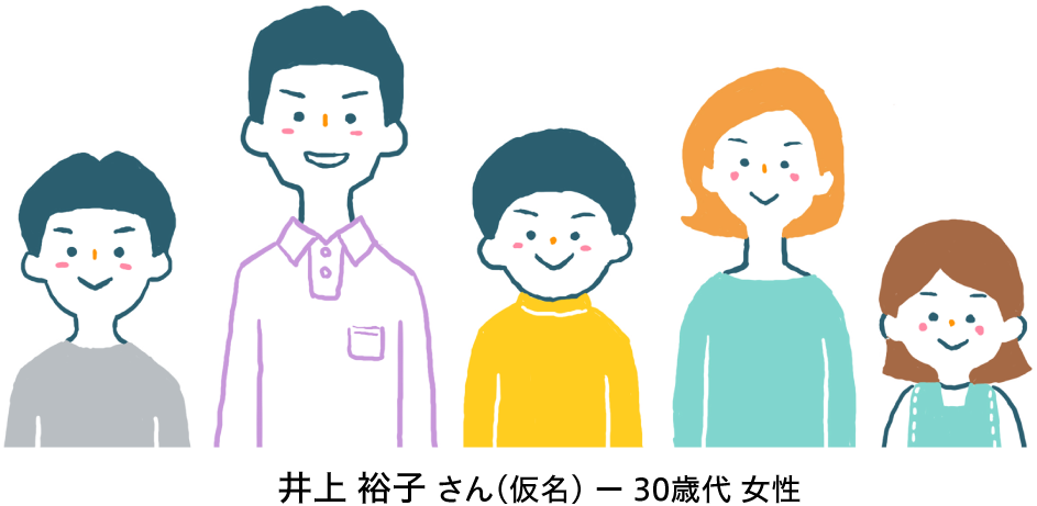 井上 裕子 さん（仮名） ー 30歳代 女性